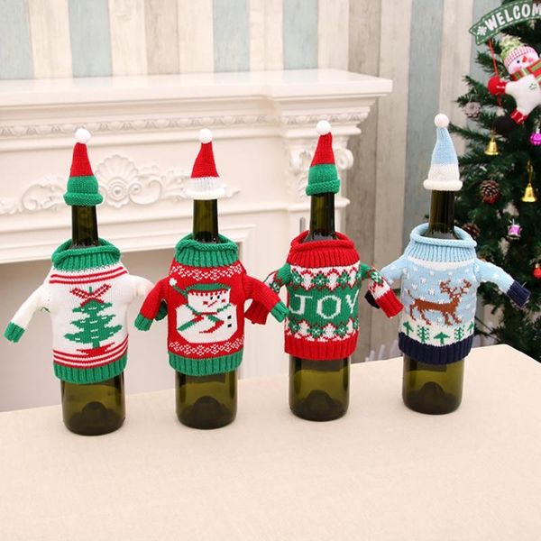 christmas decorations creative cute wine bottle sweater set cover ornament decoration hat year
christmas decorations creative cute wine bottle sweater set cover ornament decoration hat year