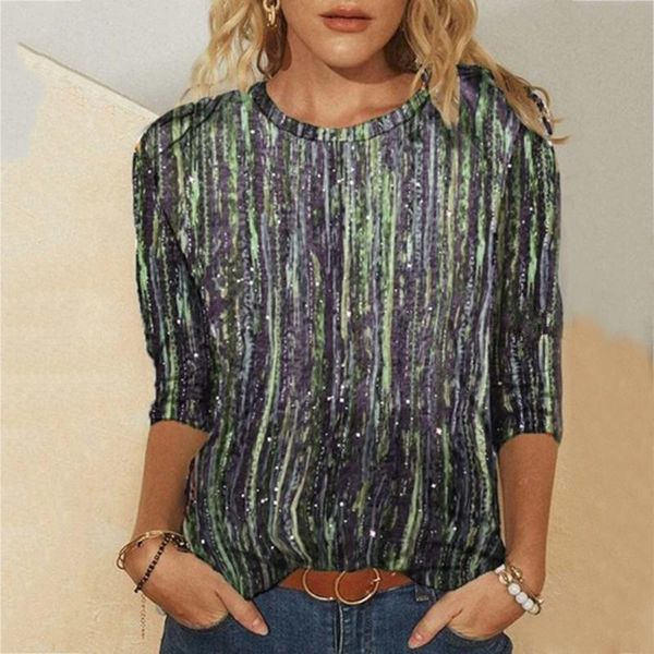 women's t-shirt half sleeve t-shirts for women color stripes print round neck tee shirt female tunic spring autumn mujer, White
women's t-shirt half sleeve t-shirts for women color stripes print round neck tee shirt female tunic spring autumn mujer, White