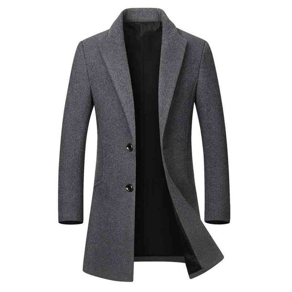 winter et high-quality casual slim wool men's long cotton collar trench coat, Black;brown
winter et high-quality casual slim wool men's long cotton collar trench coat, Black;brown