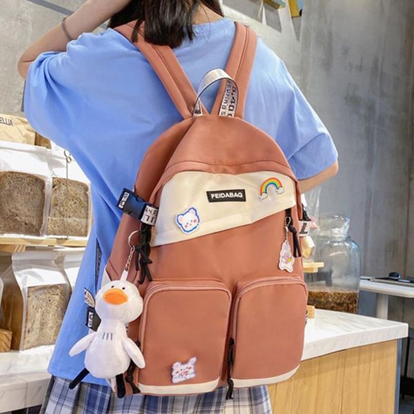 school bags est 2021 waterproof nylon kawaii bag for women backpack shoulders patchwork cute book large capacity mochilas bolsa
school bags est 2021 waterproof nylon kawaii bag for women backpack shoulders patchwork cute book large capacity mochilas bolsa