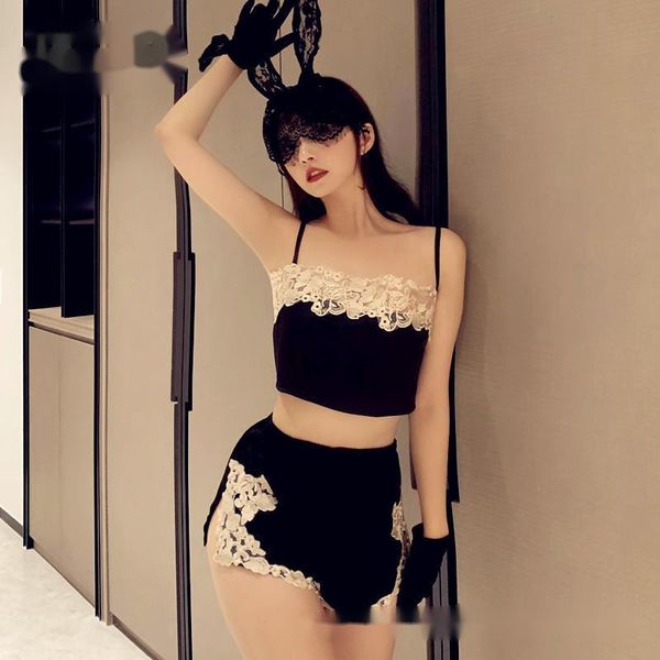 bras sets sleepwear underwear women lace backless dew tripe suspender short split pajamas temptation erotic costume pol9, Red;black 
bras sets sleepwear underwear women lace backless dew tripe suspender short split pajamas temptation erotic costume pol9, Red;black
