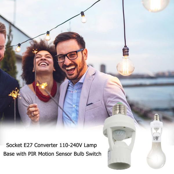 socket e27 durable converter 110-240v automatic detection of human body lamp base with pir motion sensor light bulb
socket e27 durable converter 110-240v automatic detection of human body lamp base with pir motion sensor light bulb