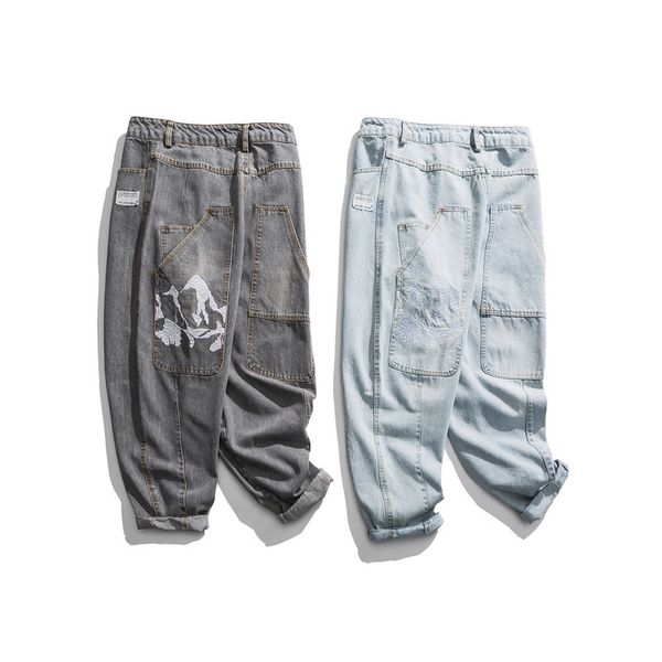 men's jeans mens fashion men straight printed washed retro loose harem wide-leg pants black blue
men's jeans mens fashion men straight printed washed retro loose harem wide-leg pants black blue