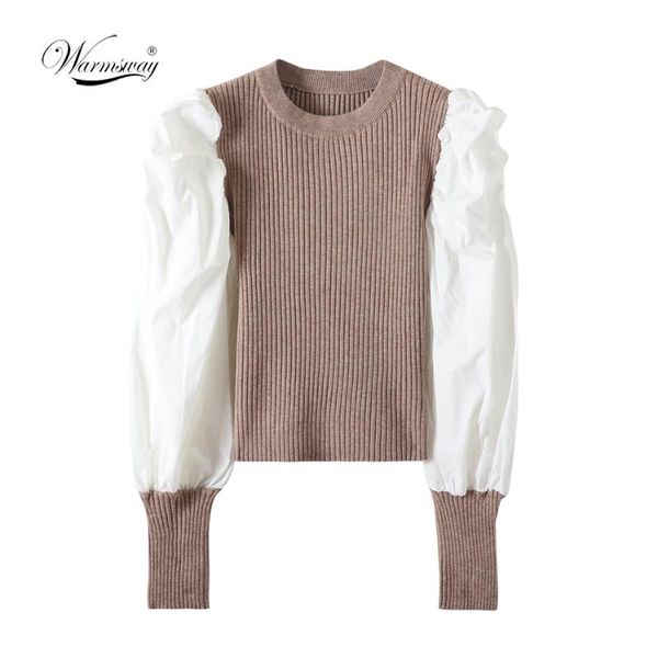 2021 fall winter sweater women puff sleeve fashion patchwork o-neck pullover knitting long sleeve casual female jumper c-231, White;black
2021 fall winter sweater women puff sleeve fashion patchwork o-neck pullover knitting long sleeve casual female jumper c-231, White;black