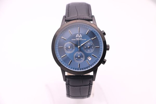 men's quartz watch aehibo three eyes multifunction chronograph calendar blue dial black stainless steel case belt clasp fashion casual, Slivery;brown
men's quartz watch aehibo three eyes multifunction chronograph calendar blue dial black stainless steel case belt clasp fashion casual, Slivery;brown