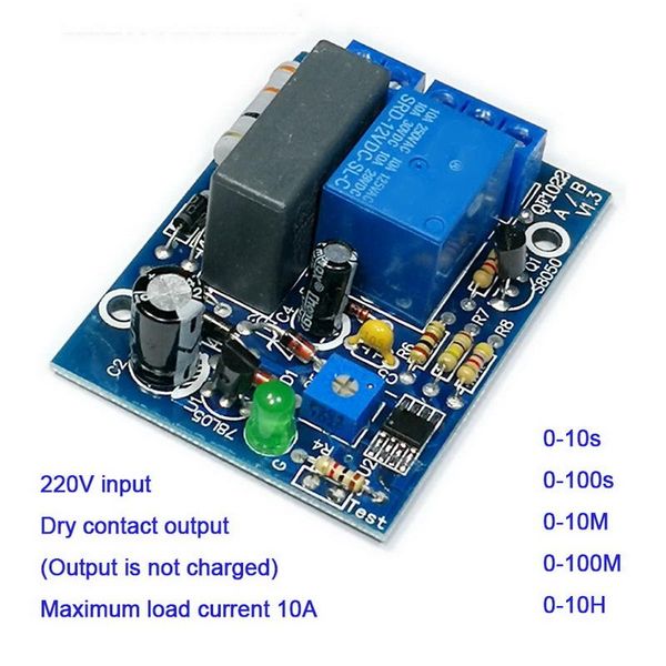 timers 220v timer relay input/output delay switch module automatic disconnection close dry contact output
timers 220v timer relay input/output delay switch module automatic disconnection close dry contact output