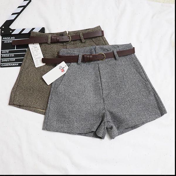 new casual comfortable elegant wild shorts with belt womens woolen shorts autumn winter slim wide leg a line shorts bigsweety, White;black
new casual comfortable elegant wild shorts with belt womens woolen shorts autumn winter slim wide leg a line shorts bigsweety, White;black