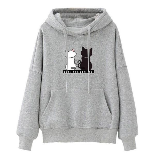 women's hoodies & sweatshirts streetwear women sweatshirt autumn long sleeve harajuku hoodie cute cat print sudadera mujer, Black
women's hoodies & sweatshirts streetwear women sweatshirt autumn long sleeve harajuku hoodie cute cat print sudadera mujer, Black