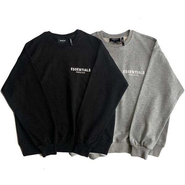 fog essentials multi thread lettered 3m reflective simple versatile crew neck sweater, Black
fog essentials multi thread lettered 3m reflective simple versatile crew neck sweater, Black