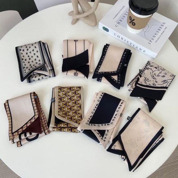 scarves spring and summer small silk scarf thin female decorative sling around ribbon printing double layer decorate, Blue;gray
scarves spring and summer small silk scarf thin female decorative sling around ribbon printing double layer decorate, Blue;gray