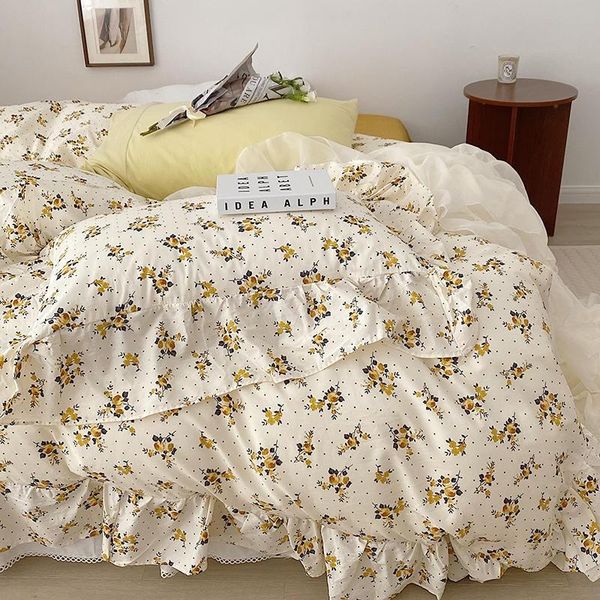 bedding sets vintage flowers ruffled duvet cover set twin full size 3/4pcs ultra soft cotton for girs comforter covers bed sheet
bedding sets vintage flowers ruffled duvet cover set twin full size 3/4pcs ultra soft cotton for girs comforter covers bed sheet