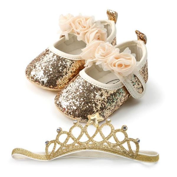 first walkers baby girl sequins shoes kid moccasins christening baptism crown headband soft footwear crib gold silver
first walkers baby girl sequins shoes kid moccasins christening baptism crown headband soft footwear crib gold silver