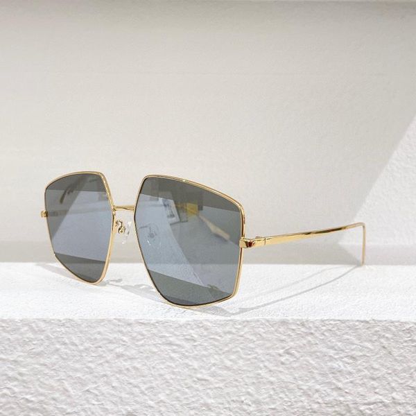 sunglasses polygonal gold metal frame fashion women's fol009 cr39 lens men's glasses, White;black 
sunglasses polygonal gold metal frame fashion women's fol009 cr39 lens men's glasses, White;black