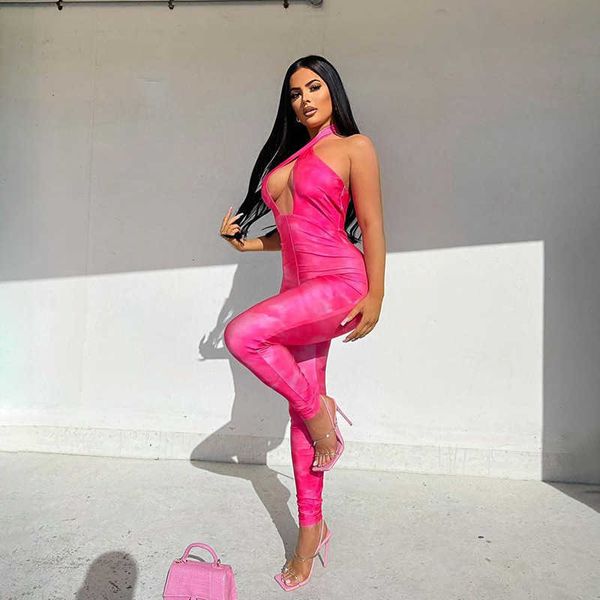 back hollow out sleeveless halter floral print long jumpsuits casual women high waist slim fashion clothing streetwear 210604, Black;white
back hollow out sleeveless halter floral print long jumpsuits casual women high waist slim fashion clothing streetwear 210604, Black;white