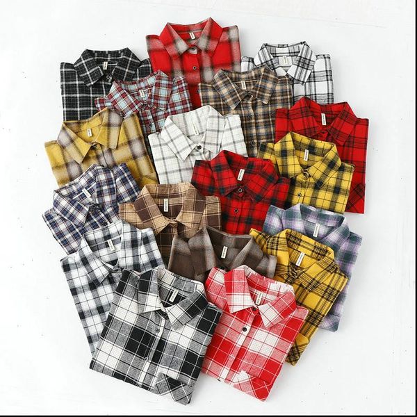 korean style fashion women chic oversized plaid blouse shirts long sleeve female casual print shirts stylish cotton blusas, White
korean style fashion women chic oversized plaid blouse shirts long sleeve female casual print shirts stylish cotton blusas, White