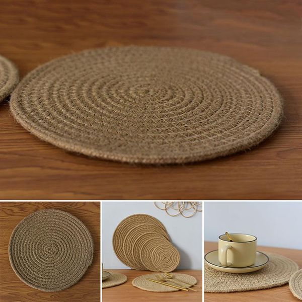 mats & pads cup mat handmade braided woven drink coasters round heat-resistant placemat housewarming gift b88
mats & pads cup mat handmade braided woven drink coasters round heat-resistant placemat housewarming gift b88