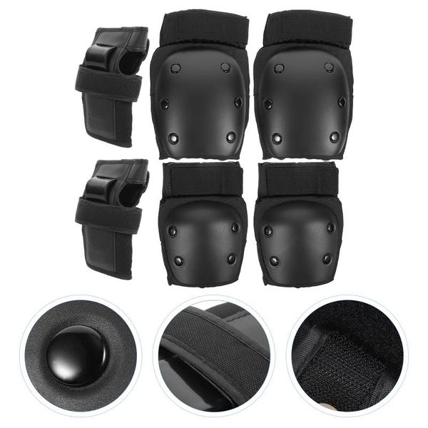 elbow & knee pads 6pcs/set cycling skateboard riding pad hand protector size, Black;gray
elbow & knee pads 6pcs/set cycling skateboard riding pad hand protector size, Black;gray