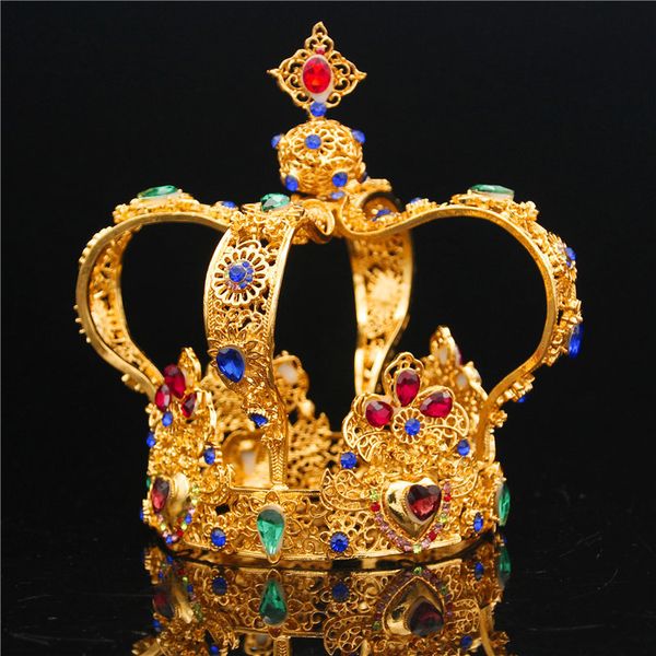 baroque royal king crown male diadem bridal wedding hair ornaments for women queen tiaras and crowns head jewelry 210203, White;golden
baroque royal king crown male diadem bridal wedding hair ornaments for women queen tiaras and crowns head jewelry 210203, White;golden