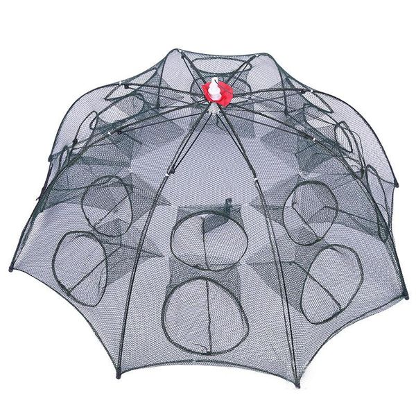 fishing accessories 4-16 holes automatic umbrella type net shrimp cage nylon foldable crab fish trap cast folding network
fishing accessories 4-16 holes automatic umbrella type net shrimp cage nylon foldable crab fish trap cast folding network