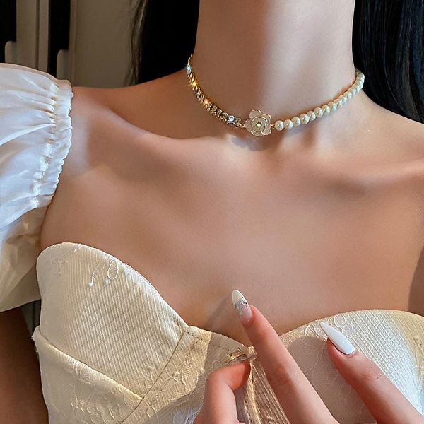 chokers juno retro pearl necklace for women choker korean style necklaces accessories flower jewelry, Golden;silver
chokers juno retro pearl necklace for women choker korean style necklaces accessories flower jewelry, Golden;silver