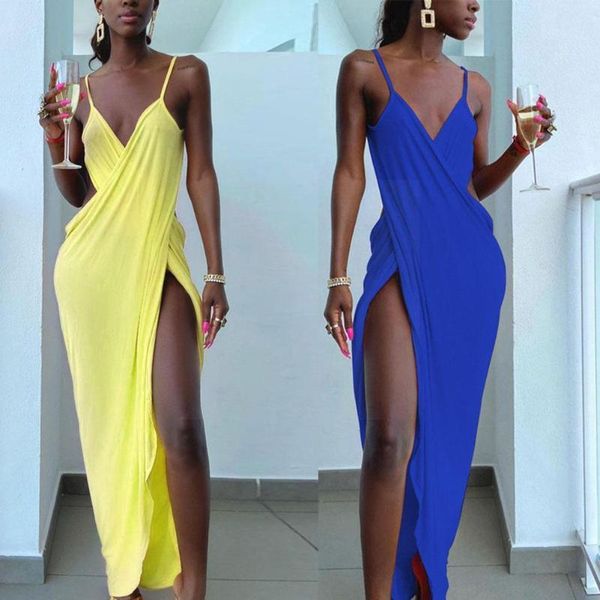 casual dresses 2021 spaghetti strap wrap maxi dress women party sleeveless backless beachwear summer split long draped outfit a6x1, Black;gray
casual dresses 2021 spaghetti strap wrap maxi dress women party sleeveless backless beachwear summer split long draped outfit a6x1, Black;gray