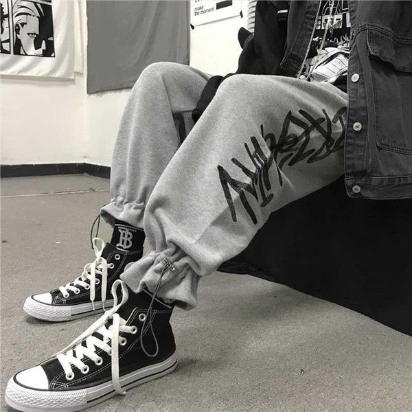nicemix high waist letter pockets women pant straight loose streetwear style autumn full length moda feminina womens clothing, Black;white
nicemix high waist letter pockets women pant straight loose streetwear style autumn full length moda feminina womens clothing, Black;white