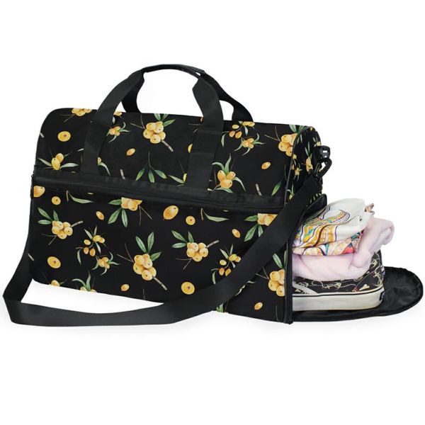 storage bags casual large capacity travel bag for men women yellow berries print canvas gym sport handbag with shoes compartment
storage bags casual large capacity travel bag for men women yellow berries print canvas gym sport handbag with shoes compartment