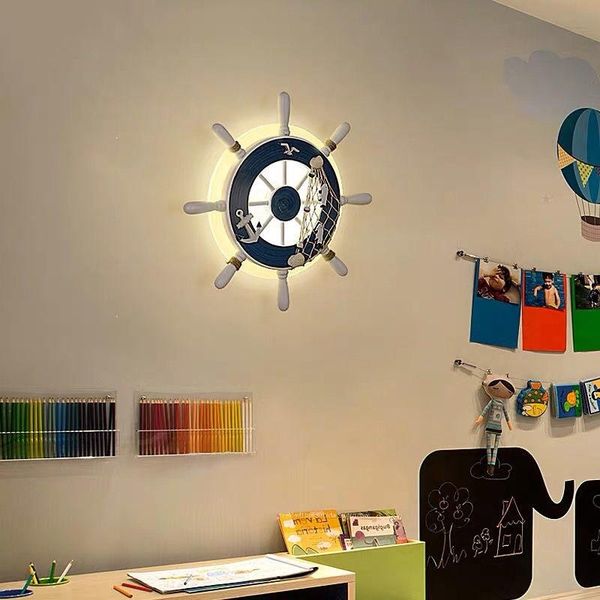 mediterranean wall lamp bedroom bedside lamp children's room cartoon creative ship rudder for living room bedroom
mediterranean wall lamp bedroom bedside lamp children's room cartoon creative ship rudder for living room bedroom