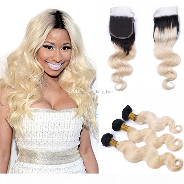 ombre body wave hair weft with closure natural black and blench blonde virgin hair weaves ombre lace closure with bundles 1b 613 color
ombre body wave hair weft with closure natural black and blench blonde virgin hair weaves ombre lace closure with bundles 1b 613 color