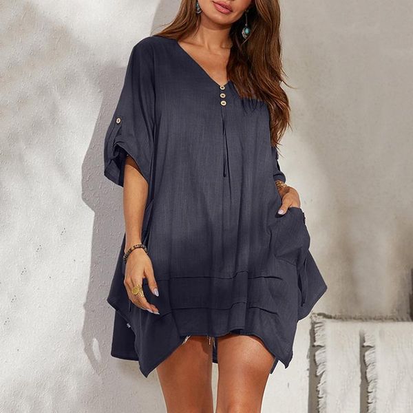 women's blouses & shirts summer women blouse half sleeve bohemian floral casual loose long baggy shirt linen cotton pullover streetwear, White
women's blouses & shirts summer women blouse half sleeve bohemian floral casual loose long baggy shirt linen cotton pullover streetwear, White