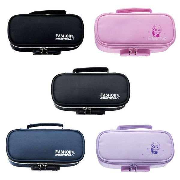 pencil bags large capacity oxford bag case with password lock zipper pen storage pouch school supply
pencil bags large capacity oxford bag case with password lock zipper pen storage pouch school supply