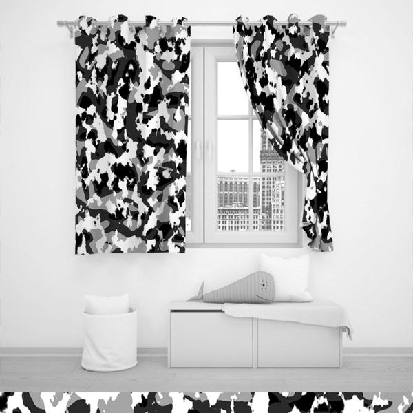 curtain & drapes perforated hook 3d blackout curtains black white camo cool custom full sunscreen windows bedroom living room decoration
curtain & drapes perforated hook 3d blackout curtains black white camo cool custom full sunscreen windows bedroom living room decoration