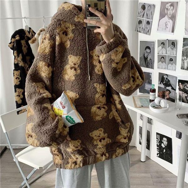 men's hoodies & sweatshirts m-3xl man all-match teddy coat men spring harajuku loose sweatshirt korea long sleeve pocket oversized hood, Black
men's hoodies & sweatshirts m-3xl man all-match teddy coat men spring harajuku loose sweatshirt korea long sleeve pocket oversized hood, Black
