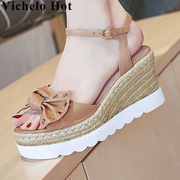 dress shoes vichelo sheep leather butterfly-knot straw decoration buckle strap wedges high heels women sandals peep toe casual l19, Black
dress shoes vichelo sheep leather butterfly-knot straw decoration buckle strap wedges high heels women sandals peep toe casual l19, Black