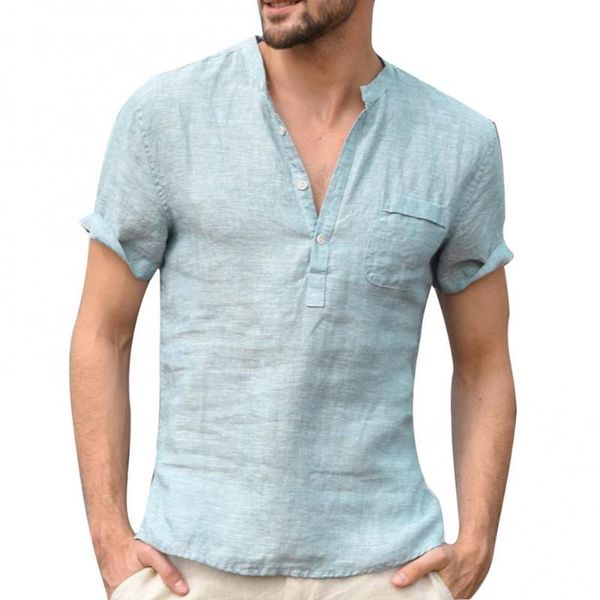 men's casual shirts 70% dropmen solid color polyester button v neck patch pocket linen short sleeve plus size shirt summer top, White;black
men's casual shirts 70% dropmen solid color polyester button v neck patch pocket linen short sleeve plus size shirt summer top, White;black