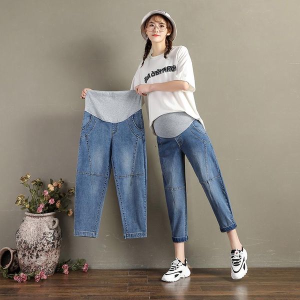 maternity bottoms summer mid-calf pants preppy style vintage design striped patchwork haroun trousers turnip pregnant women jeans, White
maternity bottoms summer mid-calf pants preppy style vintage design striped patchwork haroun trousers turnip pregnant women jeans, White