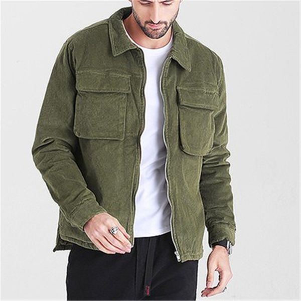 man corduroy jacket fashion trend solid color long sleeve cardigan zipper thicken outerwear designer male winter new casual loose coats, Black;brown
man corduroy jacket fashion trend solid color long sleeve cardigan zipper thicken outerwear designer male winter new casual loose coats, Black;brown