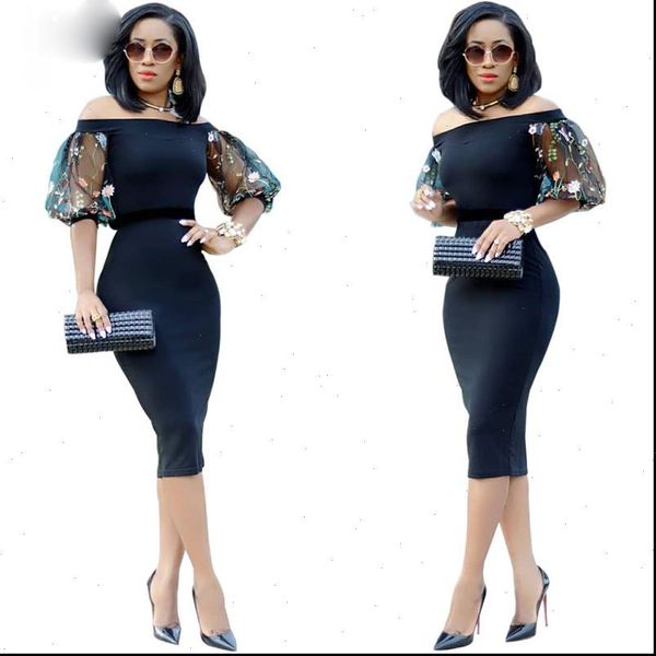 novelty design style women dress solid slash neck lace half sleeve bodycon midi dress vestido a3003, Black;gray
novelty design style women dress solid slash neck lace half sleeve bodycon midi dress vestido a3003, Black;gray