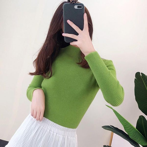 women's sweaters women sweater 2021 autumn lady high elastic solid turtleneck female slim tight bottoming knitted pullovers, White;black
women's sweaters women sweater 2021 autumn lady high elastic solid turtleneck female slim tight bottoming knitted pullovers, White;black