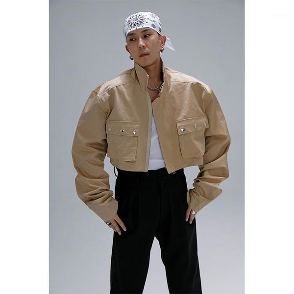xs-6xl men women's clothing khaki loose silhouette short rivet large pocket stand collar jacket coat plus size costumes men's jack, Black;brown
xs-6xl men women's clothing khaki loose silhouette short rivet large pocket stand collar jacket coat plus size costumes men's jack, Black;brown