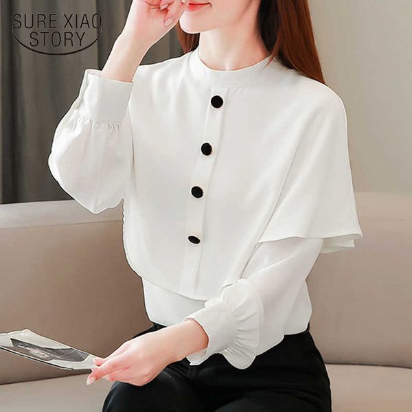 autumn chiffon puff long sleeve white blouse women office lady solid stand collar pullover shirt for women blusas 10513 210528
autumn chiffon puff long sleeve white blouse women office lady solid stand collar pullover shirt for women blusas 10513 210528