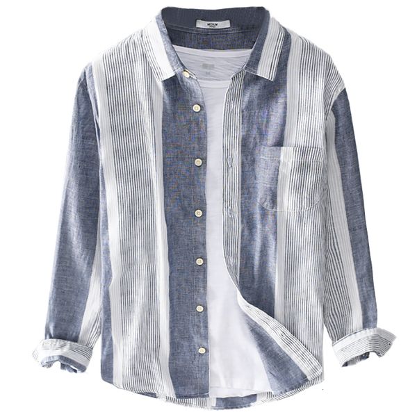 2021 new novo estilo itlia marca camisa de linho dos listra casuais para homens manga longa confortvel camisas masculinas moda x1y9, White
2021 new novo estilo itlia marca camisa de linho dos listra casuais para homens manga longa confortvel camisas masculinas moda x1y9, White