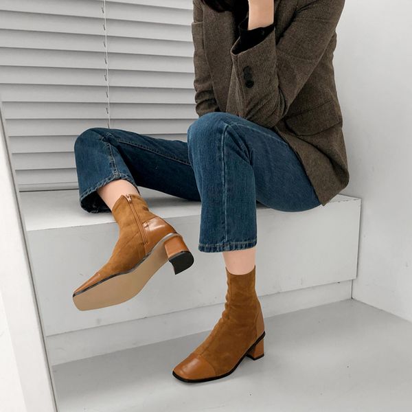 winter new suede british women's tendency head heels naked boots size 33-42 e0zv, Black
winter new suede british women's tendency head heels naked boots size 33-42 e0zv, Black