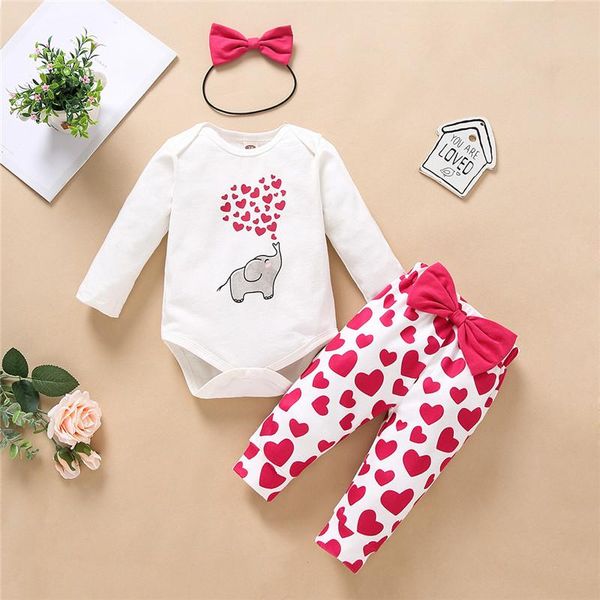 clothing sets 0-18 months spring toddler outfit set lovely heart printed romper bowknot pant headband 3 pieces for born baby girl clothes, White
clothing sets 0-18 months spring toddler outfit set lovely heart printed romper bowknot pant headband 3 pieces for born baby girl clothes, White