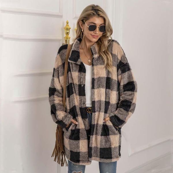 women's fur & faux fad autumn winter long coat women lattice sleeve teddy fluffy jacket ladies warm plush for, Black
women's fur & faux fad autumn winter long coat women lattice sleeve teddy fluffy jacket ladies warm plush for, Black