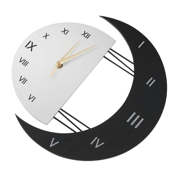 1pc moon sun design wall clock creative silent wall clock hanging home decoration without dry battery
1pc moon sun design wall clock creative silent wall clock hanging home decoration without dry battery