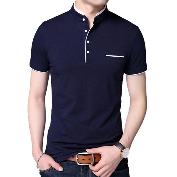 2021 new roupas vero da marca cor slida slim-manga curta t-shirt dos homens do algodo de qualidade wenhua colarinho n9i5, White;black
2021 new roupas vero da marca cor slida slim-manga curta t-shirt dos homens do algodo de qualidade wenhua colarinho n9i5, White;black