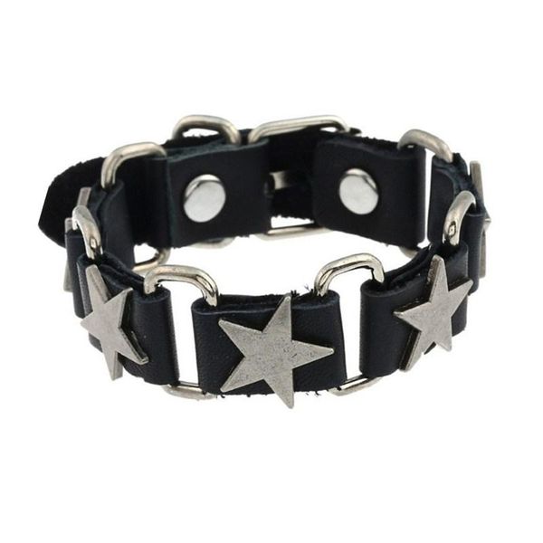 charm bracelets style bracelet punk personality accessories wholesale leather link five star, Golden;silver
charm bracelets style bracelet punk personality accessories wholesale leather link five star, Golden;silver