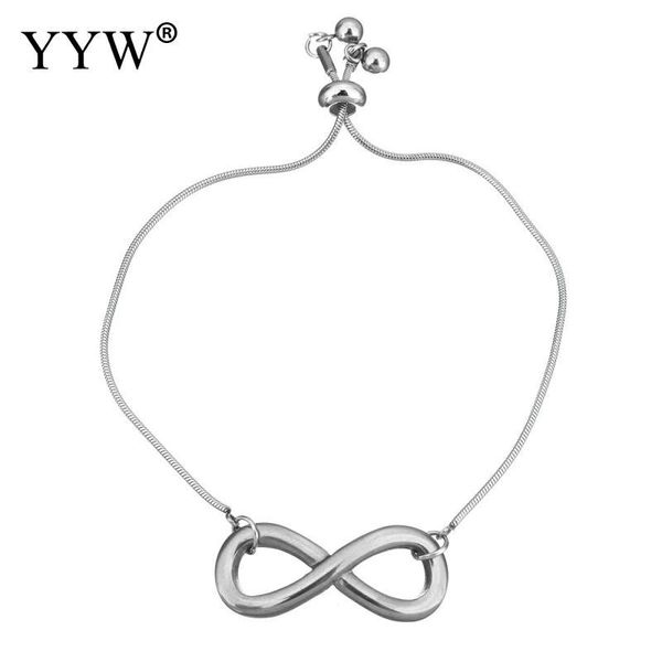 charm bracelets 2021 fashion infinity stainless steel charming bangles silver color for women and girl, Golden;silver 
charm bracelets 2021 fashion infinity stainless steel charming bangles silver color for women and girl, Golden;silver