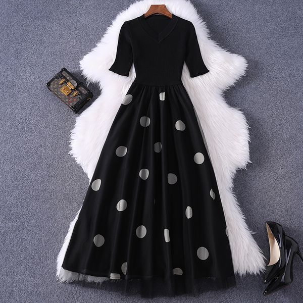 2021 work office lady runway new superior quality autumn women elegant club dot dress casual patchwork mesh long dresses swnm, Black;gray
2021 work office lady runway new superior quality autumn women elegant club dot dress casual patchwork mesh long dresses swnm, Black;gray